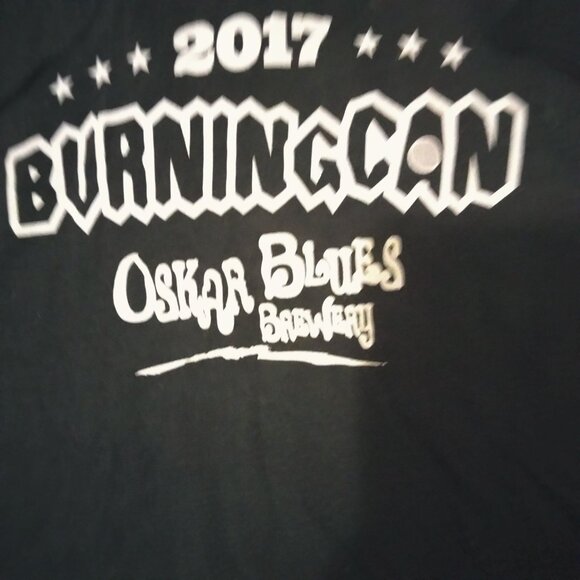 Burning Can Racerback Tank Top  Beerfest 2017 Oskar Blues Brewery M Black - Picture 4 of 6